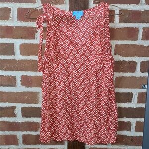 Cece tank, rust in color - patterned